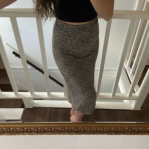 Cheetah print skirt